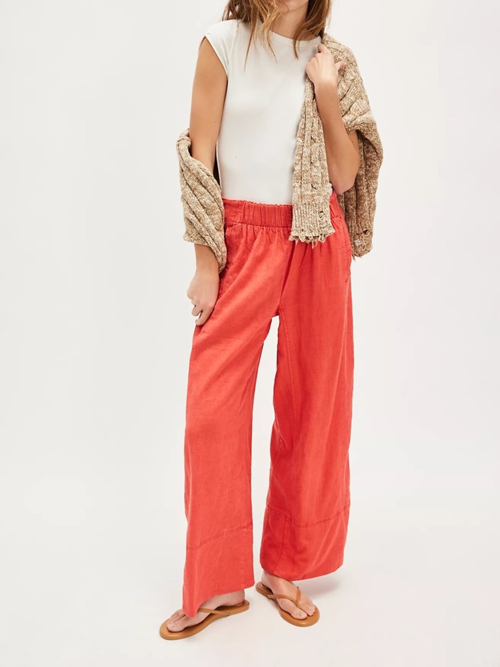 Free People days end linen pants